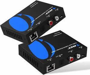 OREI Audio Over Cat5e/6 Extender Upto 900 Feet - Extend Digital Optical Coxial Toslink Signal Over LAN Ethernet Power Over Cable for Long Distance Extension Dolby Digital, DTS 4.1, DTS-HD, PCM