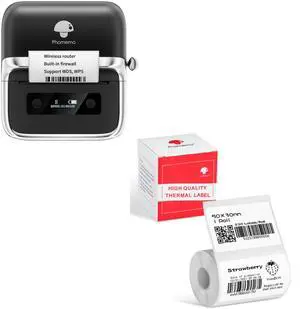 Phomemo M250 Label Maker, Label Printer for Barcode, Address, Home, Business, with 1.96" x 1.18 Thermal Sticker Labels