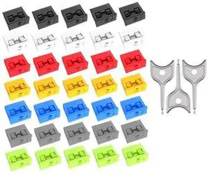 35PCS USB Port Blockers with 3 Locks for PC, Laptop Removable Type-A Data Protection,Dust & Moisture Resistant Shield(Mixed Colors Packs Svailable for Port Sorting)