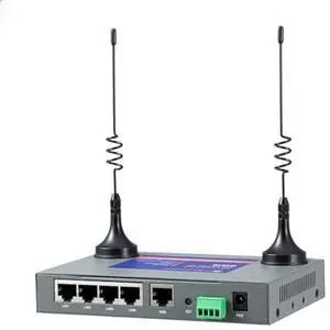 QX510-NW2 Industrial 4G LTE WiFi Router with 5 Ethernet Ports, Support T-Mobile EIOTCLUB SIM Card, Not for Verizon/ATT, Cellular VPN RS232 Modems for Cameras Manufacturing Retail POS Charging Station