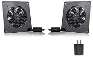 SCCCF USB Cabinet 120MM Fan Quiet Cooling Fan System 6" with Speed Control, for Home Theater AV Cabinets(2 Pack)