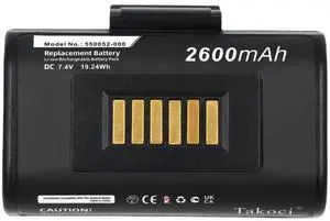 SCESMIA Replacement Battery Compatible with Ho-neywell RP2, Impressora Portatil RP2 550052-000, 50133975-001 7.4V/2600mAh