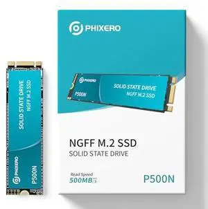 PHIXERO High-Performance M.2 NGFF SSD 500MB/S 1TB- Compact, Fast, and Powerful Storage Solution for Laptops and Desktops