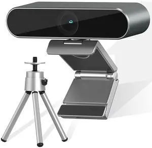 LINGHUFOX Auto Framing USB Conference Camera for Interactive Whiteboard, TV and Computer Laptop, 4K Webcam with Microphone for Conferencing and Video Calling