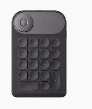 Mini Keydial Bluetooth Programmable Keypad with Dial 5 Keys Anti-ghosting 18 Customized Keys, Wireless Shortcut Keyboard for Drawing Tablet/PC