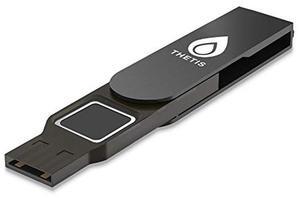 Thetis FIDO2 Security Key Fingerprint USB A, Two Factor Authenticator, Multi-Layered Protection HOTP / U2F Compatible Windows, MacOS, Gmail, Linux for Office Business - Black