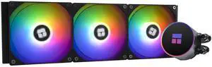 Thermalrlght Frozen Magic 360 Black ARGB V2 Liquid CPU Cooler, AIO Pump Head Speed up to 2800RPM, TL-C12B-S V2 PWM Fans,for AMD/AM4/AM5, Intel LGA1150/1151/1200/2011/1700, Computer CPU Liquid Cooler