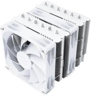 Peerless Assassin 120 SE White V2 CPU Air Cooler, 6 Heat Pipes CPU Cooler, Aluminium Heatsink Cover, for AMD AM4/AM5 Intel LGA 1851/1700/115X/1200 (PA 120 SE V2 White)