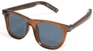 Tulbeys Smart Glasses, Polarized Bluetooth Sunglasses for Men Women, Open Ear Audio Glasses with Outdoor UV Protection, Built-in Mic Speakers, Auto-On Head Detection, Voice Assistant Compatible(Brown)
