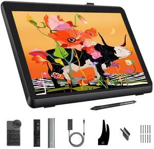 XPPen Artist Pro 22 Gen2 2.5K QHD Drawing Tablet with Screen, 16384 Pen Pressure Stylus Graphic Tablet with Wireless Keydial, 99% Adobe RGB, ^E<1, ADS-IPS Pen Display with Full Laminated Screen 21.5"