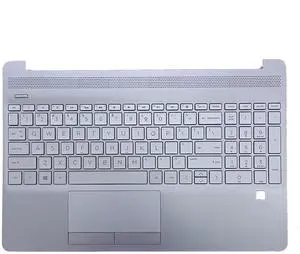 L52154-001 Replacement for HP 15T-DW200 15T-DW300 15Z-GW000 15-DW3032CL 15T-DW 15-DW 15-GW 15s-du Laptop Upper Top Cover Case Palmrest Backlit US Keyboard Touchpad Assembly Part Sliver