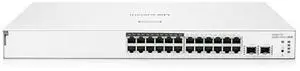 HPE Networking Instant On Switch Series 1830 24-Port Gb Smart-Managed Layer 2 Ethernet Switch with PoE | 24x 1G | 2X SFP | 12x CL4 PoE (195W) | Fan-Less | US Cord (JL813A#ABA)