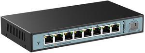 SODOLA 9 Port 2.5Gb Smart Web Ethernet Switch,1 10G SFP Slot&8 x 2.5G Base-T Ports,Link Aggregation, LACP/QoS/VLAN/IGMP Supported, Metal Fanless Managed Multi-Gigabit Switch