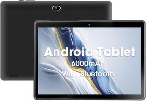 qunyiCO Android 11 Tablet 10 inch Y10 (10.1''), 2GB RAM 32GB Storage, 2MP+8MP Dual Camera, Quad-Core Processor, 1280x800 IPS HD Display Screen, Wi-Fi Bluetooth 6000mAh Black
