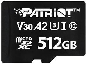 Patriot Memory VX Series 512GB Micro SDXC V30 A2 UHS-I U3 4K UHD Memory Card - PSF512GVX32MCX