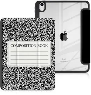 Batianda Case for iPad Air 13 inch 2025 M3 2024 M2 Chip Model A2898/A2899 [Built-in Pencil Holder] Shockproof Cover with Clear Transparent Back Shell Soft TPU Bumper,Auto Sleep/Wake, Notebook