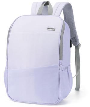 MAXTOP Deep Storage Laptop Backpack with USB Charging Port[Water Resistant] College Computer Bookbag Fits 16 Inch Laptop