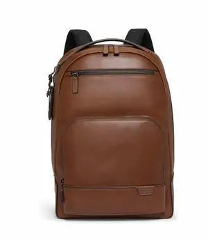 TUMI Harrison Warren Backpack - 15-Inch Laptop Backpack - Stylish Women's & Men's Backpack for Travel & Business - Cognac Leather