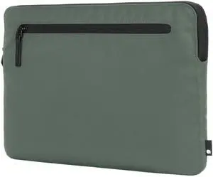 Incase Compact Laptop Sleeve with Flight Nylon MacBook/Laptop/iPad/Tablet Sleeve, and Cover, Lightweight, Weather Resistant, with Slip Pocket for Accessories (Terracota Olive, 14-Inch)