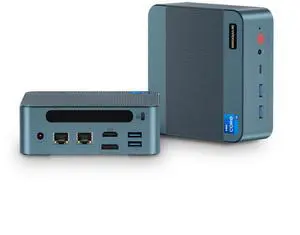 BOSGAME P2 Mini PC with 12th Gen Intel i5-12450H, 16GB DDR4 RAM 512GB NVMe SSD Mini Computers, Dual Ethernet Ports, Triple 4K Display, Wi-Fi 6, Bluetooth 5.2