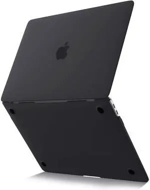 Kuzy for MacBook Air 13 inch Case 2020 M1, 2021 2018 Models A2337 A2179 A1932 - MacBook Air 13.3 inch Case - Hard Shell Protective Cover - Slim Design Lightweight, Black