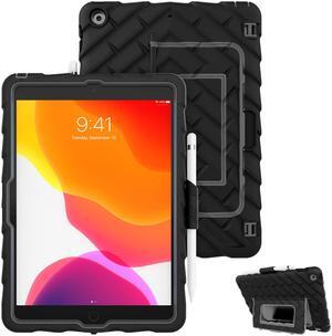 Gumdrop Hideaway Case Fits Apple iPad 9th | 8th | 7th Gen (10.2-inch) Designed for K-12 Students Teachers and Classrooms - Drop Tested Rugged Shockproof Bumpers for Reliable Device Protection - Black