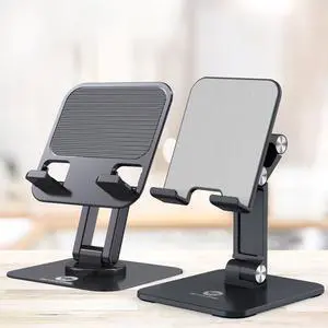 OCYCLONE 2 PCS Tablet Stand, iPad Stand for Desk Adjustable Height and Angle (Black + Black)