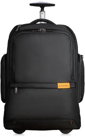 EVERKI 123 Wheeled Laptop Backpack - For 15.6" Laptop & 16" MacBook, Rolling Back Pack for Men & Women, Carry On Travel Backpack with Replaceable Wheels, Rolling Work Bag for Business Professional