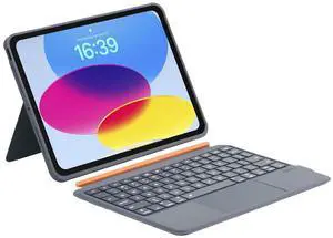 QUARK for iPad 11th/10th Generation Case with Keyboard, 7-Color Backlight, Detachable Keyboard for iPad Air 11-inch M3/M2 & iPad Pro 11 (1st/2nd/3rd/4th) & iPad Air 5/4 with Trackpad (Grey)