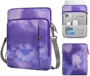 MoKo Laptop Sleeve Bag for 13.3-14 Inch, Notebook Carrying Case with Pocket Fits 13 inch iPad Air M3 2025, MacBook Pro M3/2 14"/13" M2/M1 Max 14.2/Air 13.6, Surface Pro 9/8 13",Purple Starry Sky