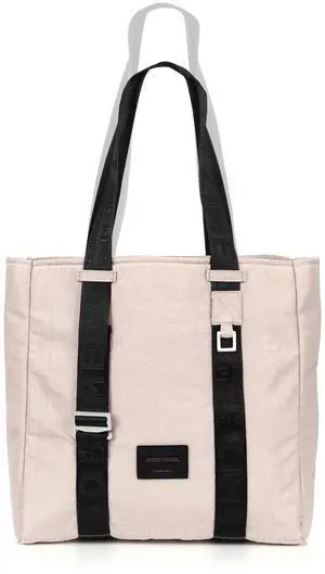 ZIMEGO Stylish Casual Business Laptop Tote Bag - Durable Travel Top Handle Shoulder Bag, Mushroom Pink