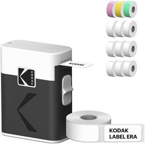 KODAK Label ERA M50 Label Maker Machine Bundle, White (1 Roll Sticker Label + 12 Rolls Set)