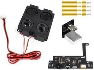 USB Audio Codec for Jetson Nano, USB Sound Card, Driver-Free, Plug and Play, Support Recording and Playback, Built-in Microphone and Speaker Header