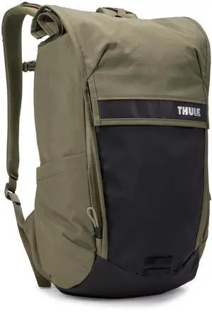 Thule Paramount Bike Commuter Backpack - 20L Capacity - Adjustable fit - 16" Padded Laptop Sleeve and 11" Tablet Pocket - Rolltop Closure - Side Phone Pocket - Taillight Loop