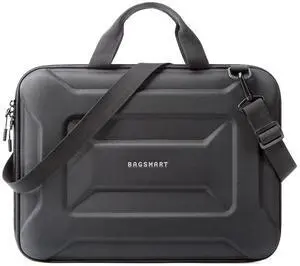 BAGSMART 15.6-16 inch Laptop Computer Case with Strap,Shockproof Waterproof Laptop Bag with Sturdy Handle,Carrying Laptop Sleeve for 15" Dell,HP,MacBook Pros,Black