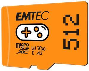 EMTEC Gaming Micro SD Card, MicroSDXC Memory Card for Nintendo-Switch, Wyze, GoPro, Dash Cam, Security Camera, 4K Video Recording, UHS-I A1 U3 V30 C10, up to 100MB/s (512, GB)