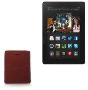 BoxWave Case Compatible with Kindle Fire HDX 8.9 (3rd Gen 2013) - Velvet Pouch Stand, Velour Slip Sleeve Built-in Foldable Kickstand - Burgundy BoxWave Case Compatible with Kindle Fire HDX 8.9 (3rd Gen 2013) - Velvet Pouch Stand, Velour Slip Sleeve Built-in Foldable Kickstand - Burgundy