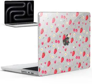 IBENZER Case for MacBook Pro 14 Inch (2024-2021), Strawberry, MT14-STBY