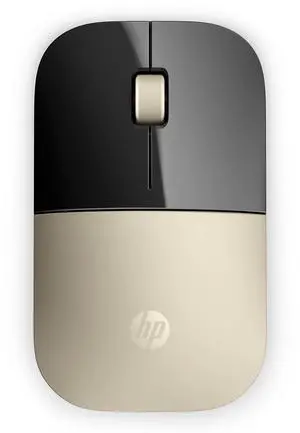 HP 2.4GHz Wireless USB Mouse Z3700 (Matte Gold/Glossy Black), Modern Gold (X7Q43AA#ABL)