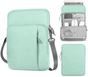 MoKo Laptop Sleeve Bag for 13.3-14 Inch, Notebook Carrying Case with Pocket Fits MacBook Pro M2 14" /13" M2/M1 Pro/M1 Max 14.2 2023-2021/Air 13.6" M3/M2 2024/2022, Surface Pro 9/8 13", Mint Green