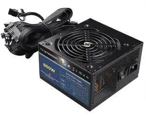 800W PSU 80 Plus Gold Standard ATX Computer Power Supply Non Modular Build-in 125MM Ultra-Quiet FDB Fan with 20+4Pin Motherboard Power for Desktop Gaming PC Server