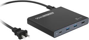 j5create USB-C Travel Dock with PD 65W Power Supply - for Travel or Business Trip - Charging Adapter Hub with 4K HDMI, USB-A x 2 - for MacBook Air/Pro 13, Surface Pro, and USB-C Laptop (JCDP392)
