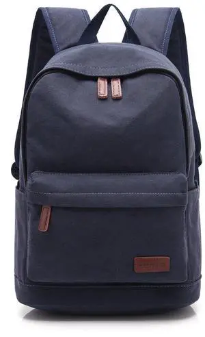 kayond Casual Style Lightweight canvas Laptop Bag/Durable Travel backpacks/Rucksack for Men&Women/Fashion Backpack Fits 15 inch Notebook (navy blue)