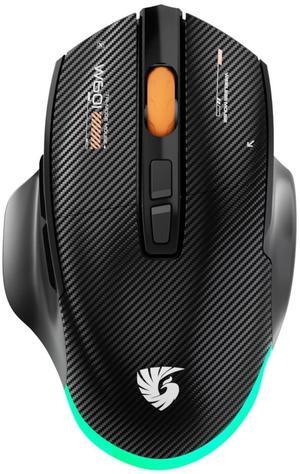 chatreey Wireless Gaming Mouse - Programmable Macro 7 Button Mice with 12800DPI, Corded Bluetooth Mouse for Business Home Office, Ergonomic Shape for Windows Computers, Macs, iPad, PC and Laptops