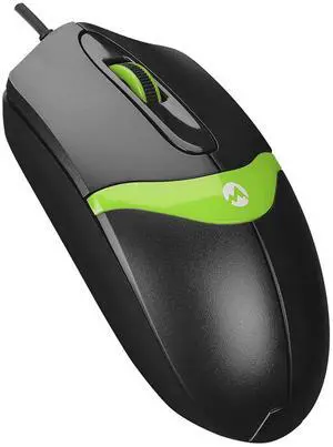 Everest SM-220 Usb Black/Green 1200dpi 3D Optical Wired Mouse