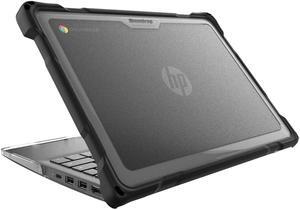 Gumdrop SlimTech Hard Shell Laptop Case Fits HP Fortis 11 G10 Chromebook (Clamshell) Rugged Drop Tested Shockproof Lightweight Reliable Device Protection for Office Travel Business Professional Black