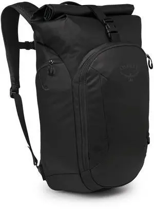 Osprey Transporter Roll Top Commuter Backpack, Raven Black