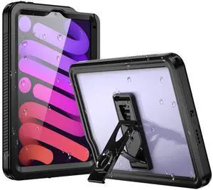 AICase Waterproof Case for iPad Mini 7 A17 Pro 2024/iPad Mini 6 2021 8.3 Inch iPad Mini 7th/6th Gen,[Built-in Screen Protector&Stand] Full-Body Rugged Shockproof Protective for iPad Mini 8.3" 7th Gen