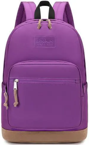 abshoo Classic Teen College Laptop Backpack for School Women Middle High School Backpack For Girls School Bookbag (Purple)