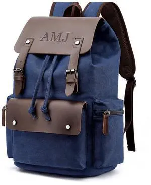 AMJ Travel Laptop Backpack, Work Backpacks For Men Women, Hiking Casual Daypacks, Backpack Blue